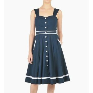 Retro Sailor Dress Eshakti 16W 1X